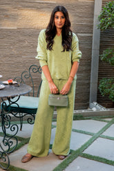 Stitched Knitted Sweater Co-ord